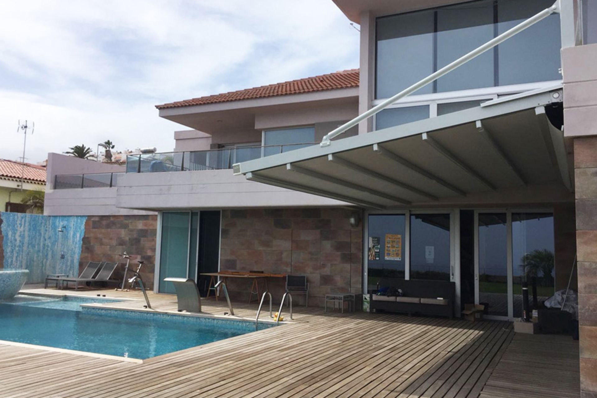 Argus pergola on terrace